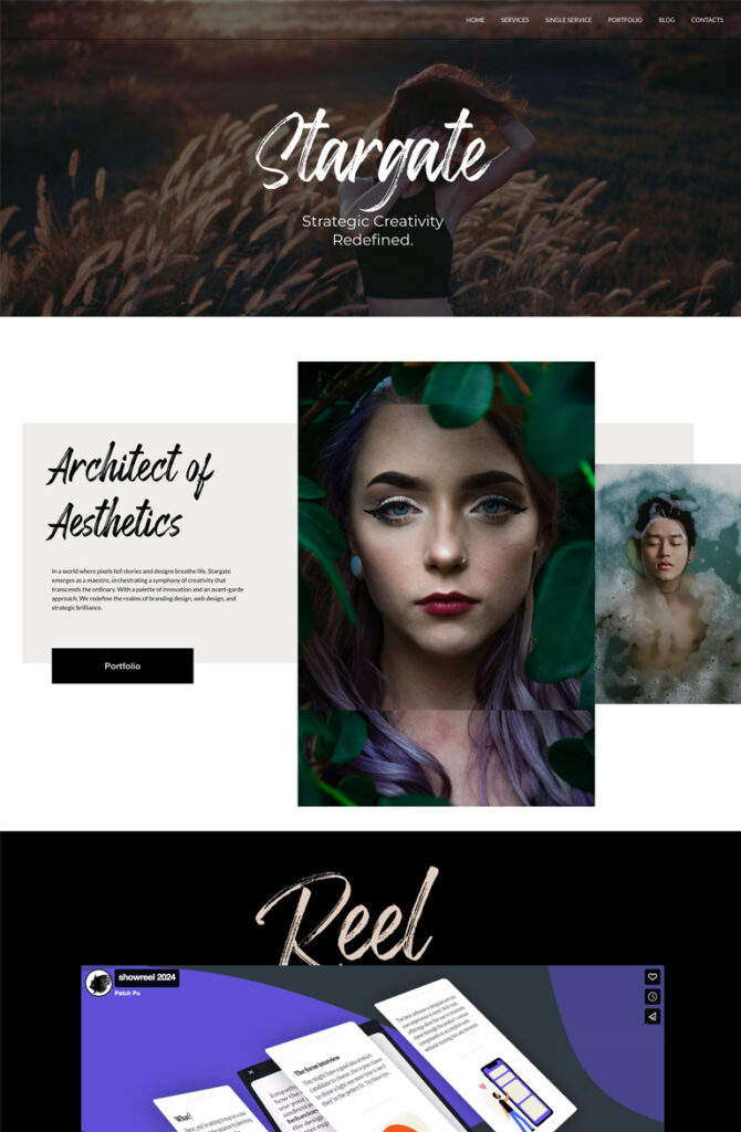 Finished Squarespace website with custom branding, responsive design, and visually appealing layout for businesses.