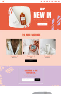 Squarespace website homepage with a sleek, modern design and intuitive navigation for easy user experience.