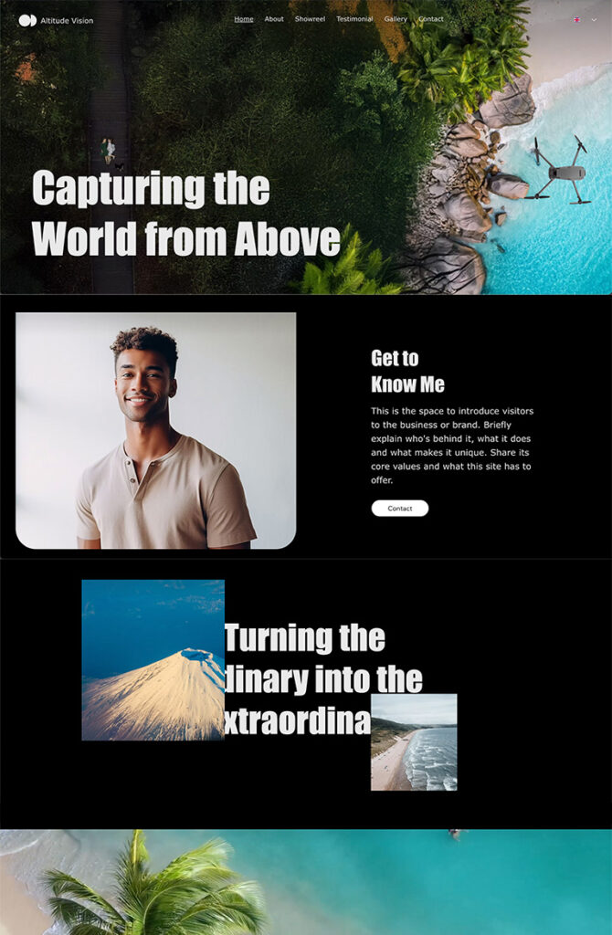 Wix drag-and-drop editor interface allowing easy customization of website elements without coding